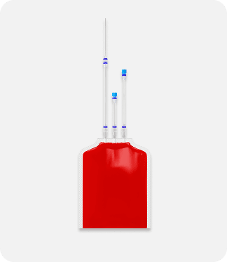 Triple Ported 1L Bag,cell therapy bags, cell culture bags, cell expansion bag, bioprocessing bag