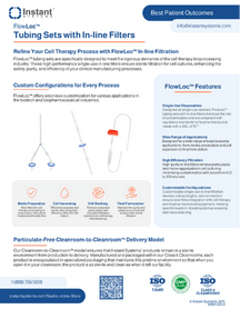 FlowLoc™ Tubing Sets with Inline Filters
