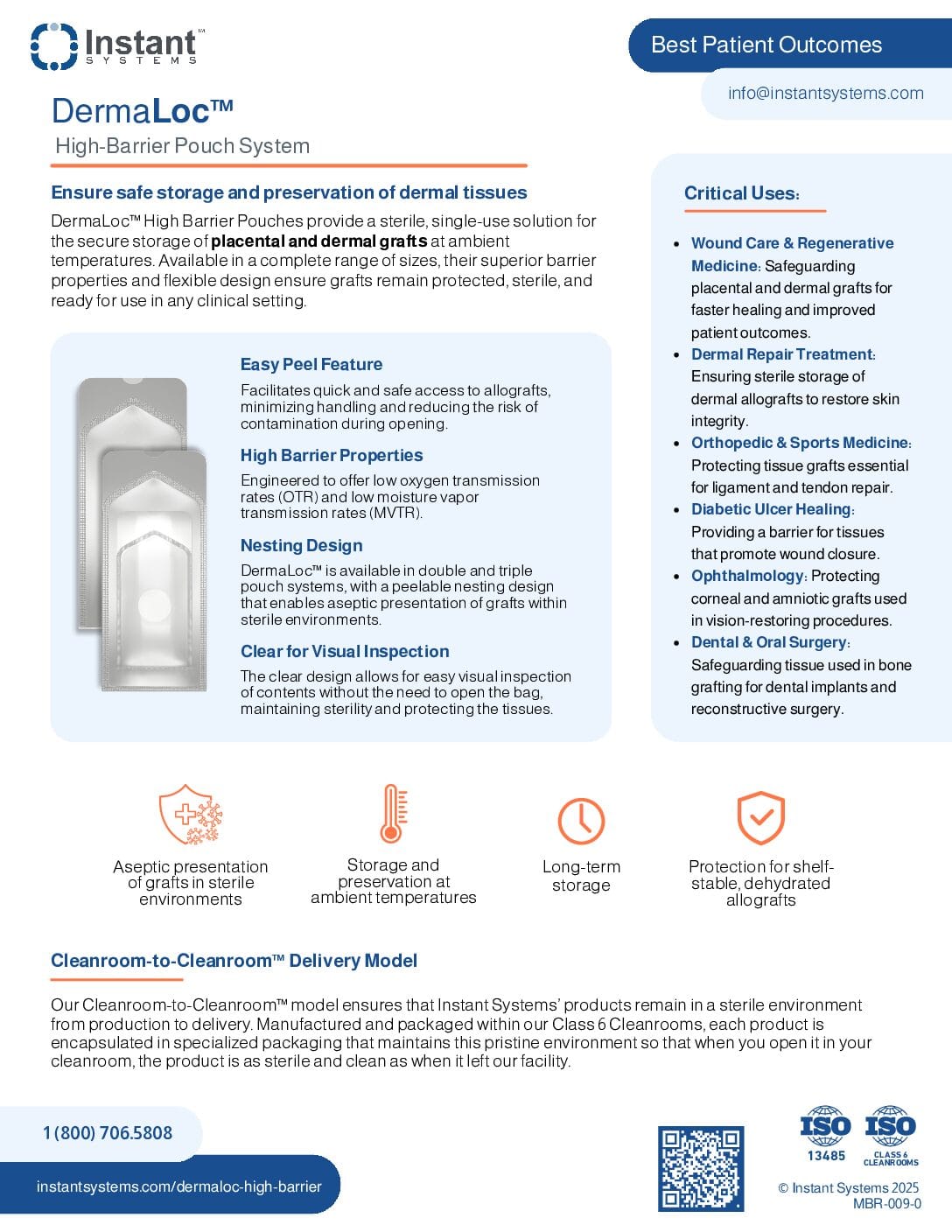 DermaLoc™ High Barrier Pouch System