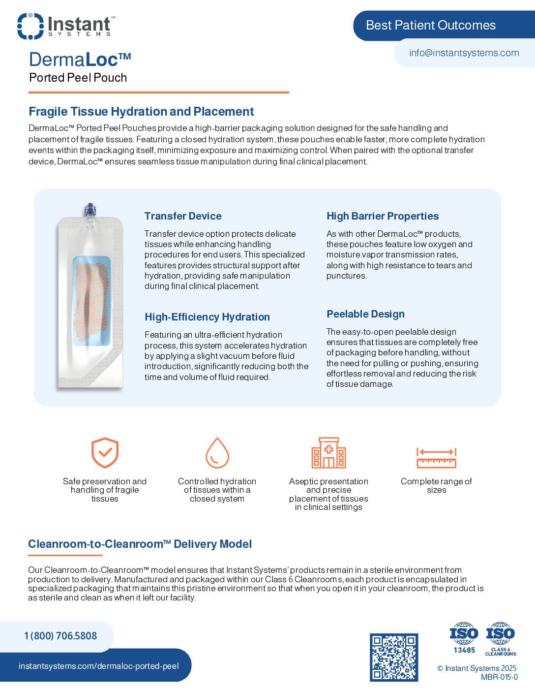 DermaLoc™ Ported Peel Pouch