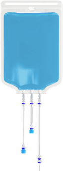Triple Ported 1L Waste Bag - Blue